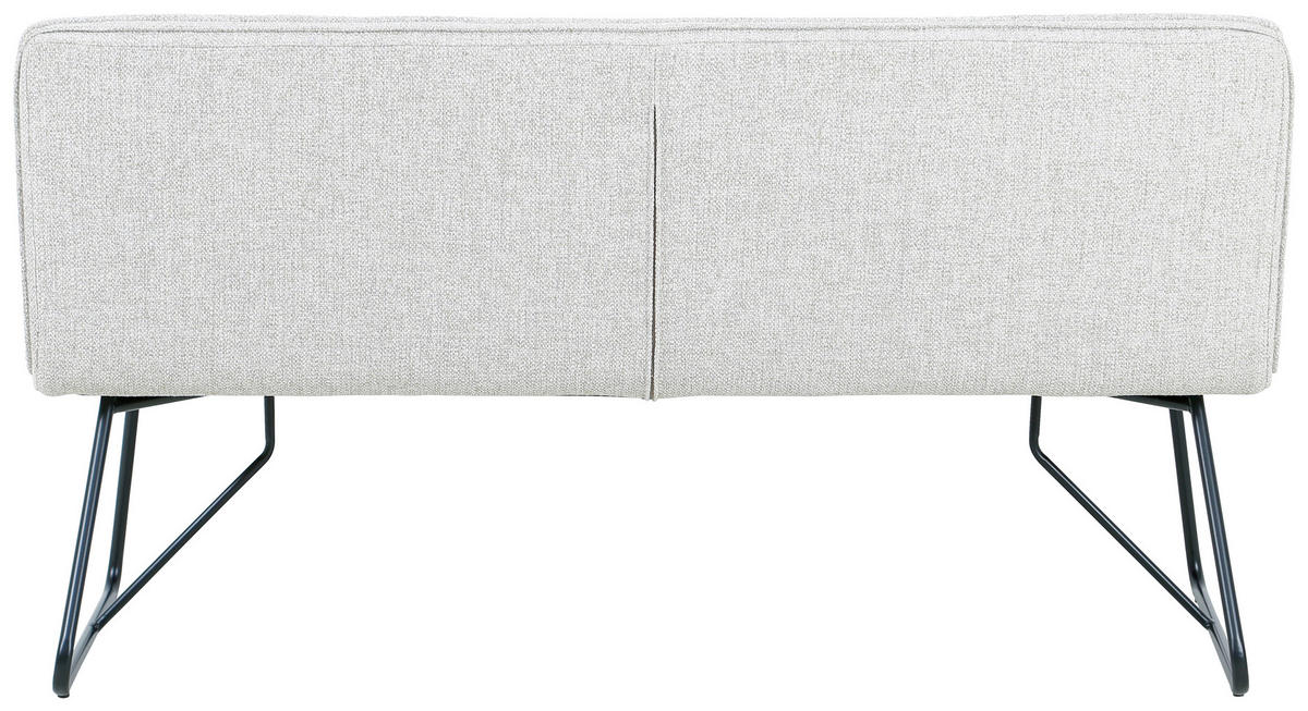 SITZBANK 160/84/65 cm  in Schwarz, Beige  - Beige/Schwarz, Design, Textil/Metall (160/84/65cm) - Carryhome