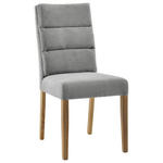 STUHL in Holz, Textil Grau, Eichefarben  - Eichefarben/Grau, KONVENTIONELL, Holz/Textil (47/95/64cm) - Cantus