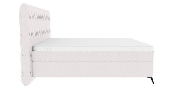 BOXSPRINGBETT 160/200 cm in Greige - Greige/Schwarz, KONVENTIONELL, Textil/Metall (160/200cm) - Carryhome