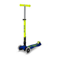 KINDERSCOOTER Maxi Foldable  - Blau/Gelb, Basics, Kunststoff (57/26,5/67-91cm)