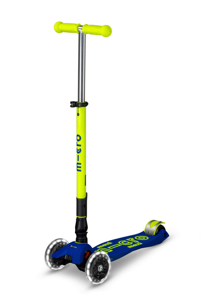 Micro Mobility Kinderscooter Maxi Foldable Blau, Gelb 26.5x67-91x57 cm