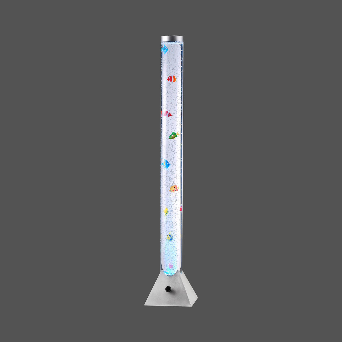 LAMPĂ LED DECORATIVĂ - argintiu, Design, plastic (21,5/21,2/119,5cm)