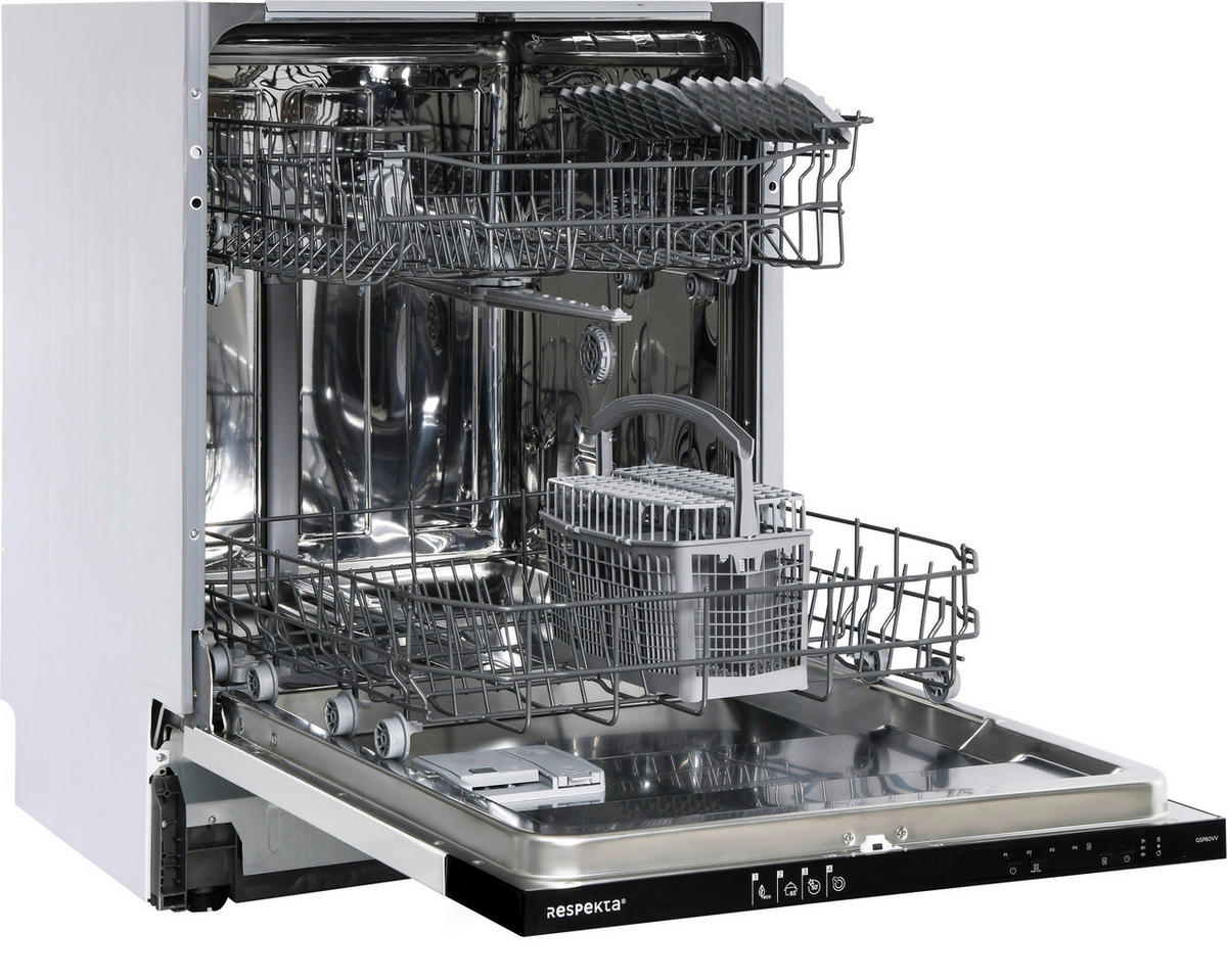 MODULKÖK 250/211/60 cm   i vit, vit högglans  - vit/aluminiumfärg, Lifestyle, trämaterial/plast (250/211/60cm) - Respekta