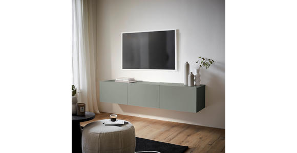 LOWBOARD in 180/36,7/42 cm - Grün, Design, Holzwerkstoff (180/36,7/42cm) - Hom`in