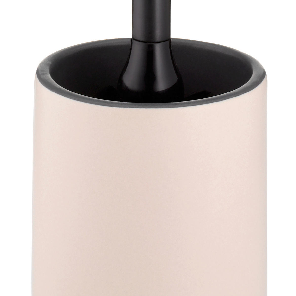 WC-BÜRSTENGARNITUR - Schwarz/Rosa, Basics, Keramik/Kunststoff (10,5/44,5cm) - Kela