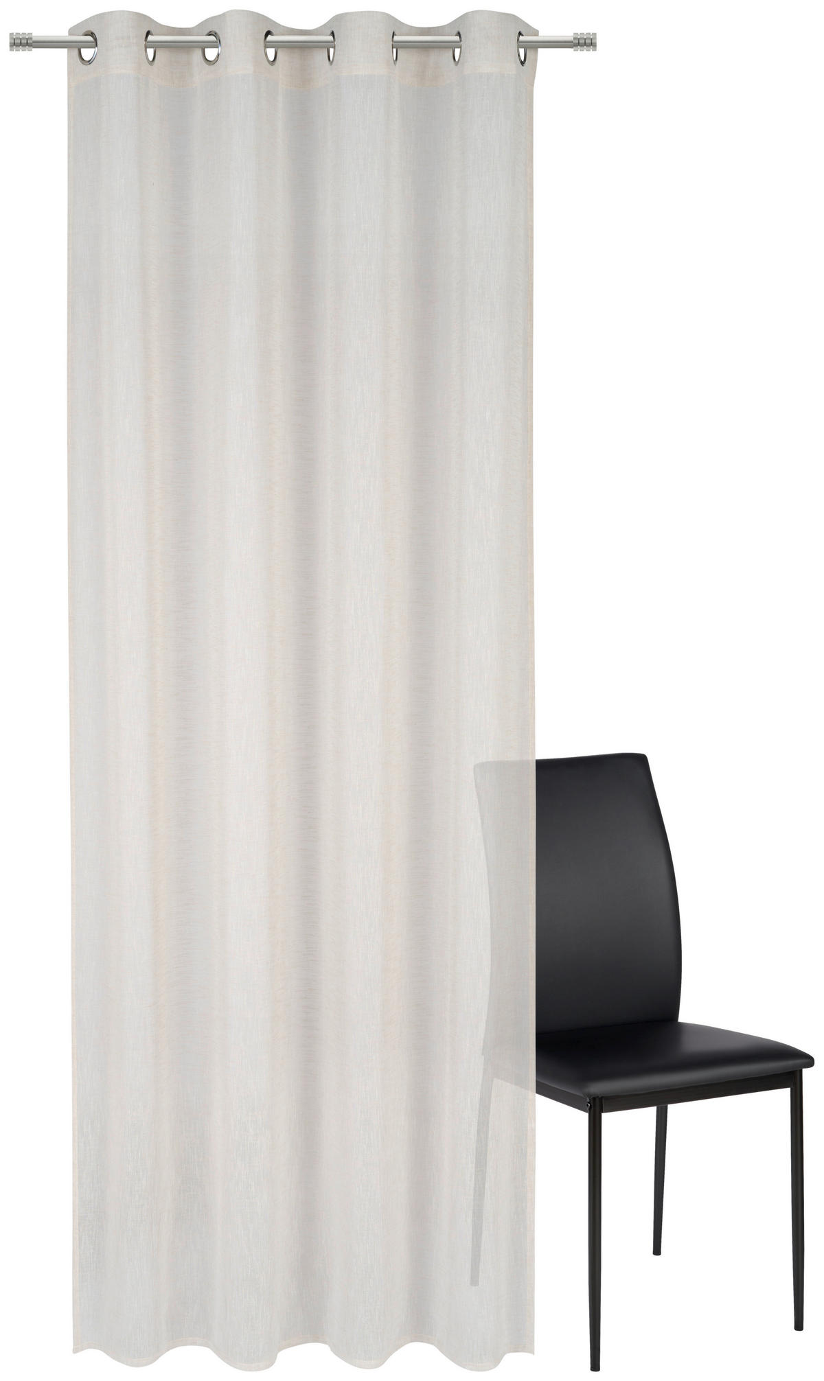 ÖSENSCHAL halbtransparent 140/245 cm   - Beige, Basics, Textil (140/245cm) - Esposa