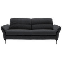 2,5-SITZER in Flachgewebe Anthrazit  - Anthrazit/Nickelfarben, Design, Textil/Metall (212/87/100cm) - Schöner Wohnen