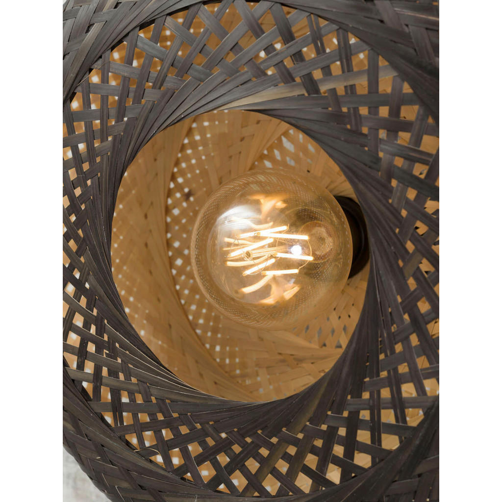 Thumbnail - Good & Mojo Deckenleuchte Good&Mojo, Natur, Schwarz, Holz, Bambus, rund,rund, 40x17x40 cm, LED-Leuchtmittel austauschbar...