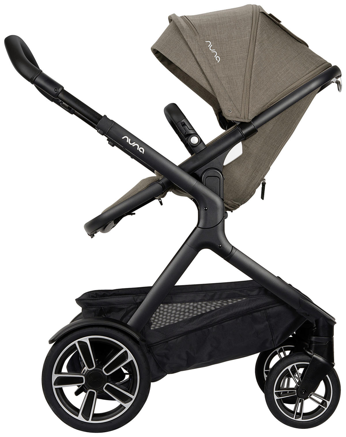 GESCHWISTERWAGEN Demi next  - Schwarz, Basics, Metall (63/123/83cm) - Nuna