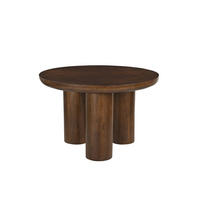 ESSTISCH 120/120/76 cm Echtholz  Holz rund Braun  - Braun, MODERN, Holz (120/120/76cm) - MID.YOU