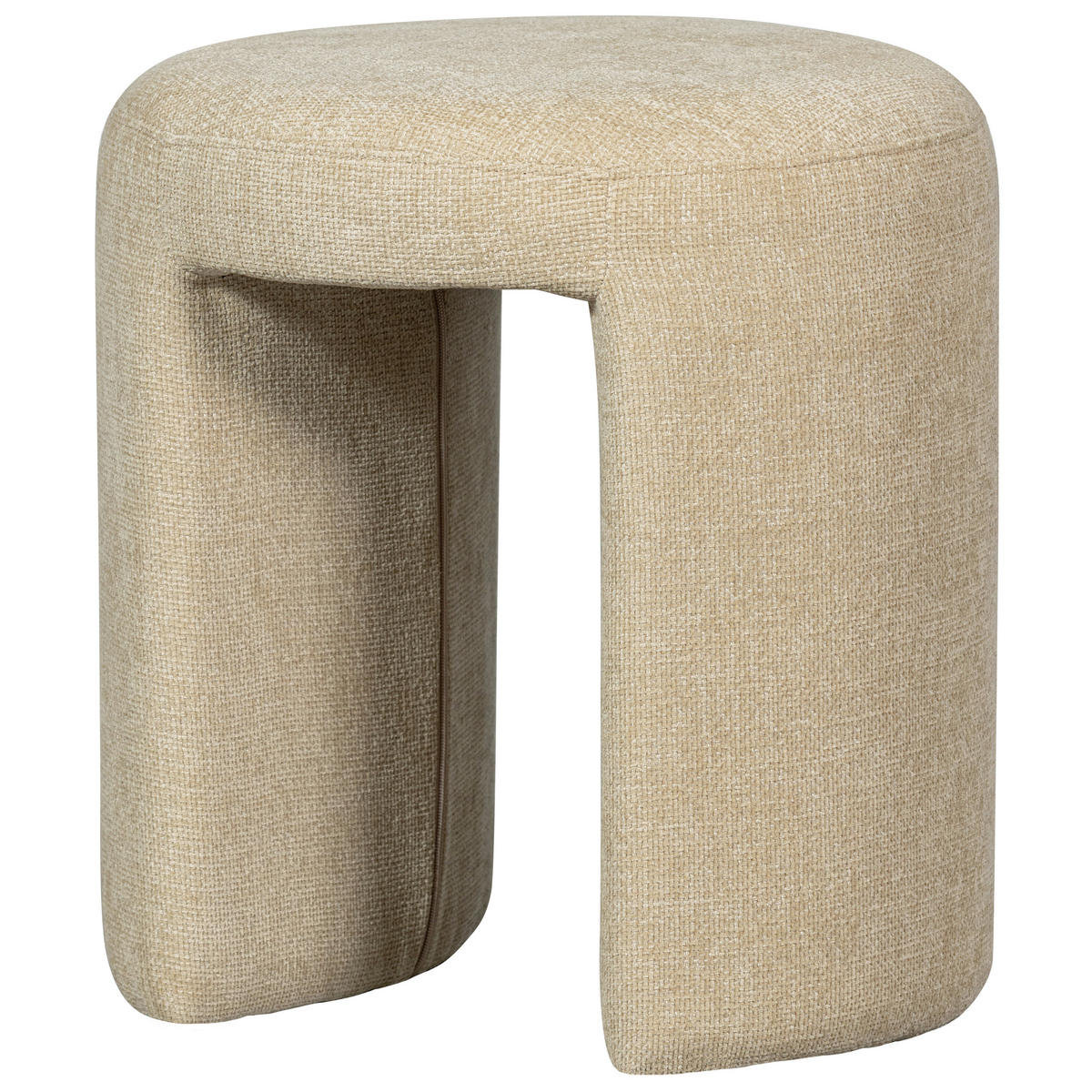HOCKER in Textil Naturfarben  - Naturfarben, Design, Textil (45/47/45cm) - Livetastic