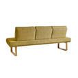 SITZBANK 224/92/78 cm  in Gelb  - Eichefarben/Gelb, Design, Holz/Textil (224/92/78cm) - Dieter Knoll