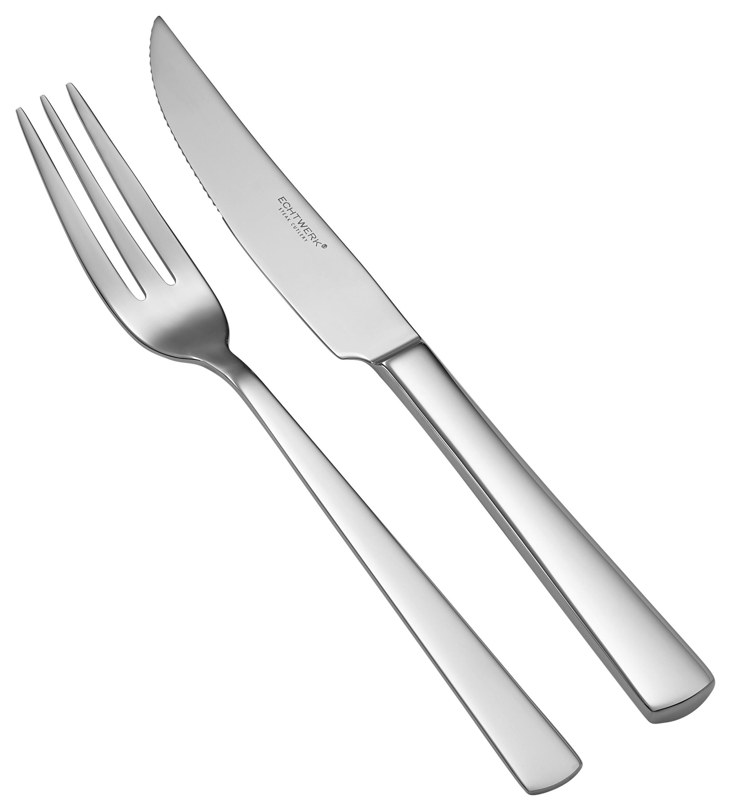 STEAKBESTECK 12-teilig  - Edelstahlfarben, Trend, Metall - Echtwerk