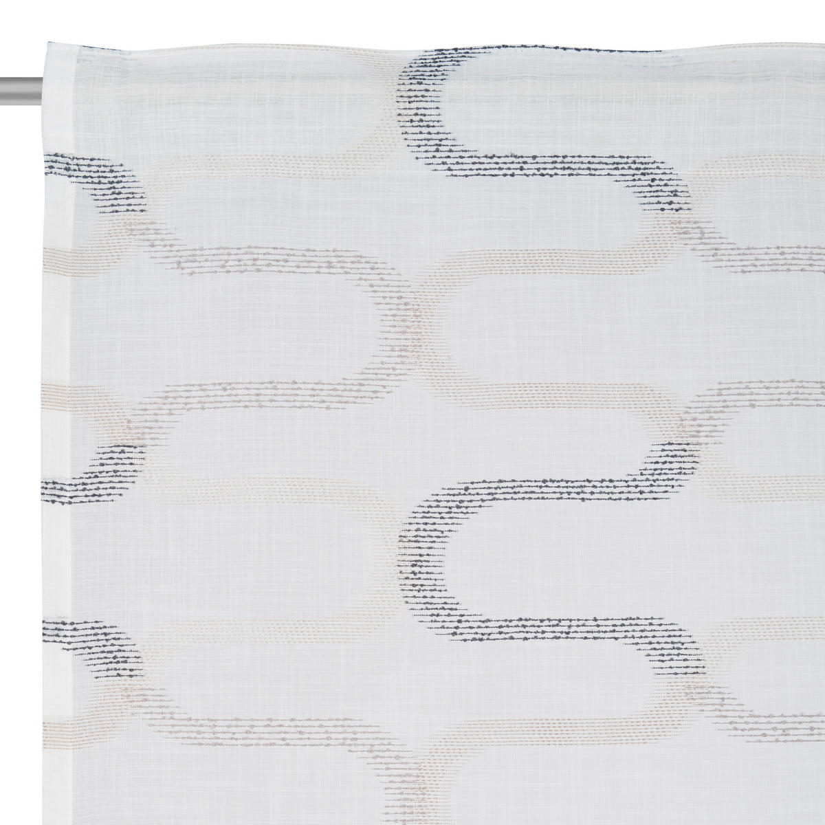 FERTIGVORHANG  halbtransparent   140/245 cm  - Schwarz/Grau, KONVENTIONELL, Textil (140/245cm) - Esposa