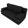 SCHLAFSOFA  in Mikrofaser Anthrazit  - Anthrazit/Schwarz, KONVENTIONELL, Kunststoff/Textil (212/93/90cm) - Carryhome