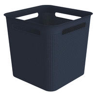 BOX, plast - tmavě modrá, Basics, plast (29,1/29,1/28,1cm)