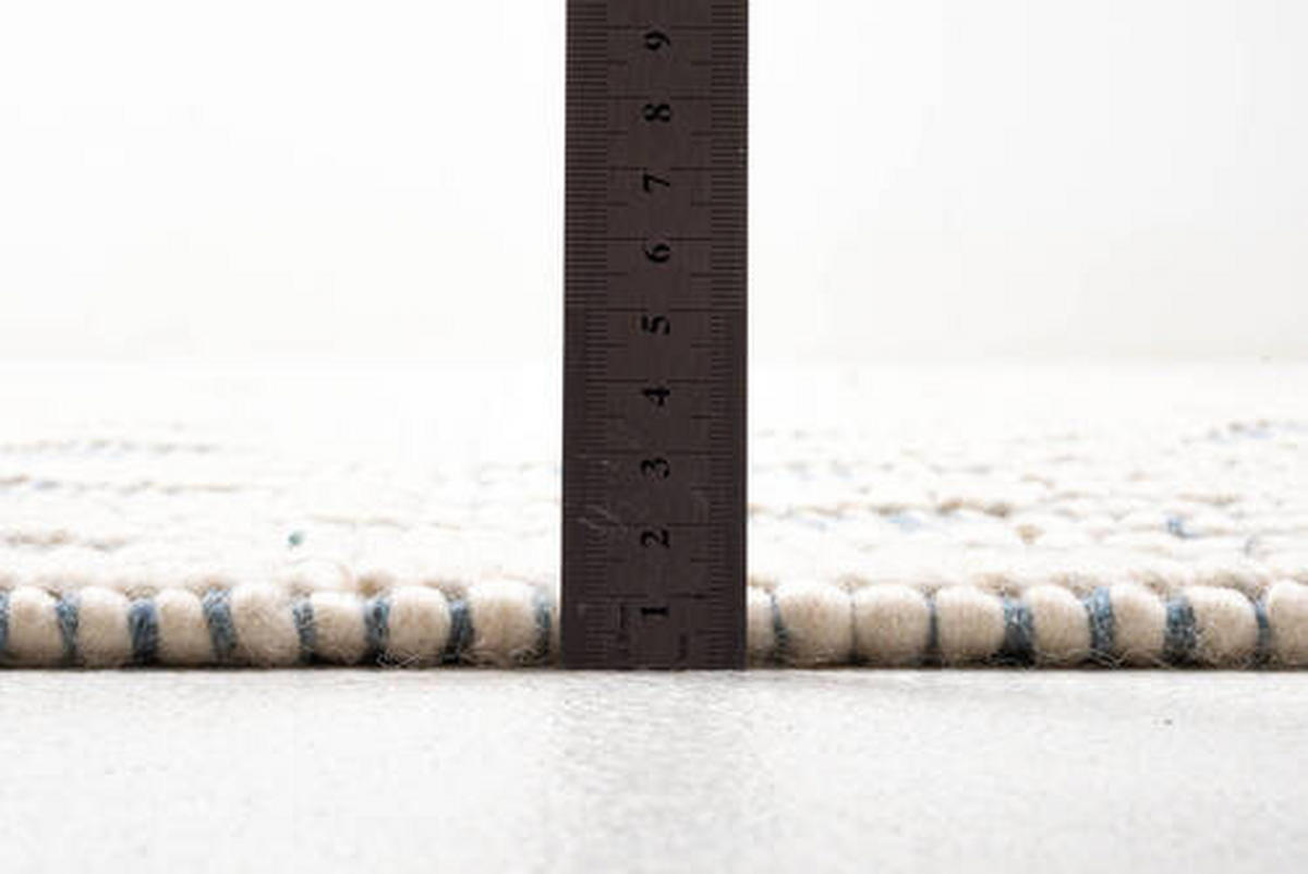 HANDWEBTEPPICH 190/290 cm Colored Macrame four Creme, Pastellblau  - Pastellblau/Creme, KONVENTIONELL, Textil (190/290cm) - Tom Tailor