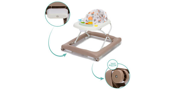 LAUFLERNWAGEN - Mokka, Basics, Kunststoff/Textil (59/68/57cm) - My Baby Lou