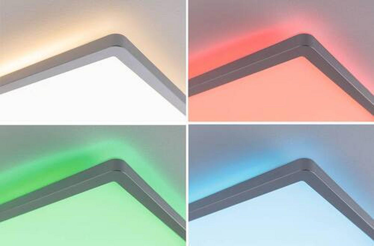 LED-PANEEL  - Chromfarben, Basics, Kunststoff (58/20cm) - Paulmann