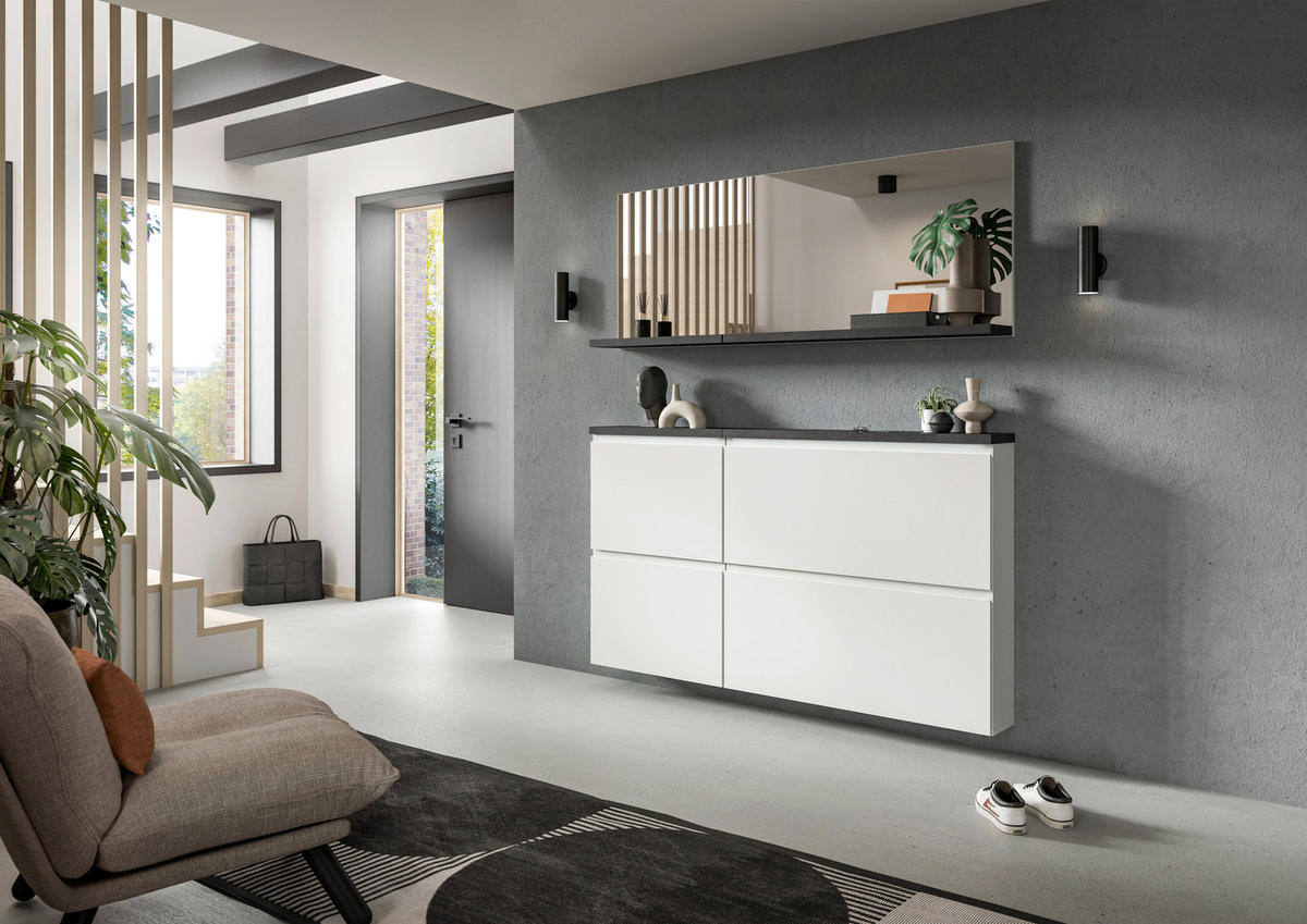 WANDSPIEGEL 60/59/18 cm  - Grau, MODERN (60/59/18cm)