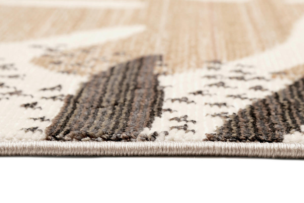 WEBTEPPICH 133/200 cm Florence Braun, Rot, Beige  - Beige/Rot, KONVENTIONELL, Textil (133/200cm) - Esprit