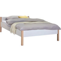 BETT 140/200 cm  in Weiß, Birkefarben  - Birkefarben/Weiß, Design, Holz/Holzwerkstoff (140/200cm) - Paidi