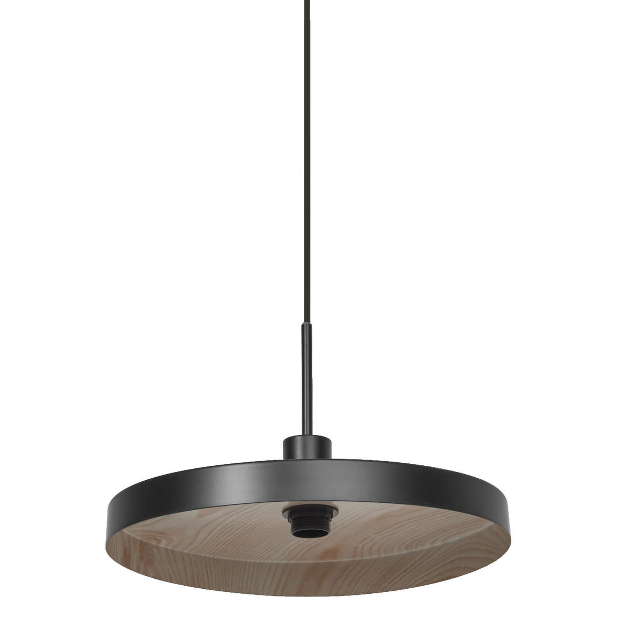 HÄNGELEUCHTE 40/127 cm   - Schwarz/Naturfarben, Basics, Metall (40/127cm) - Osram