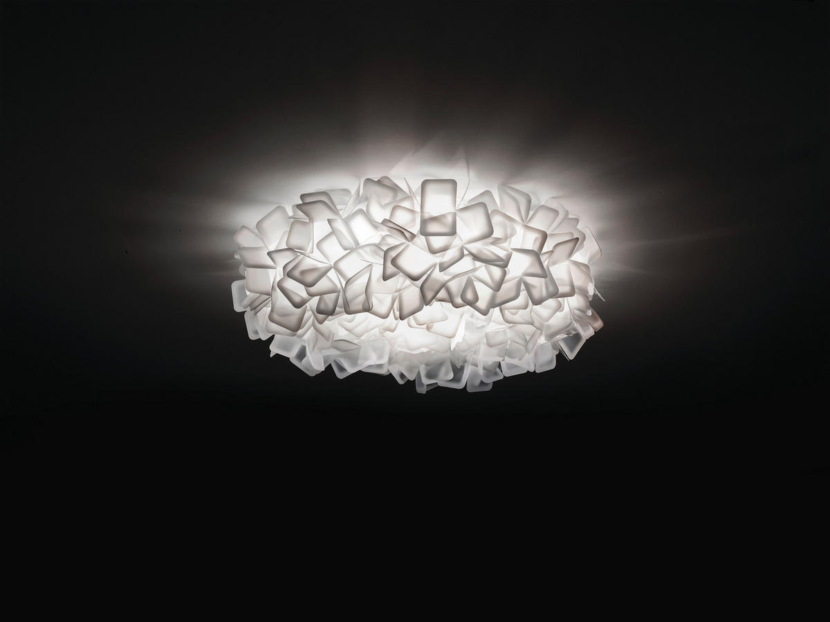 DECKENLEUCHTE CLIZIA 78/25 cm   - Weiß, Design, Kunststoff (78/25cm) - Slamp