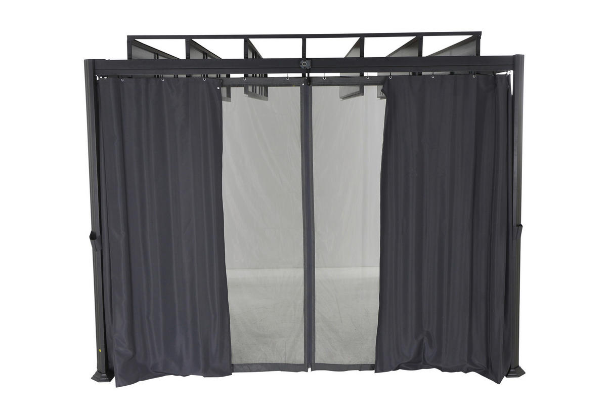 MOSKITONETZ  - Grau, Basics, Kunststoff (216/300cm) - Gardenson