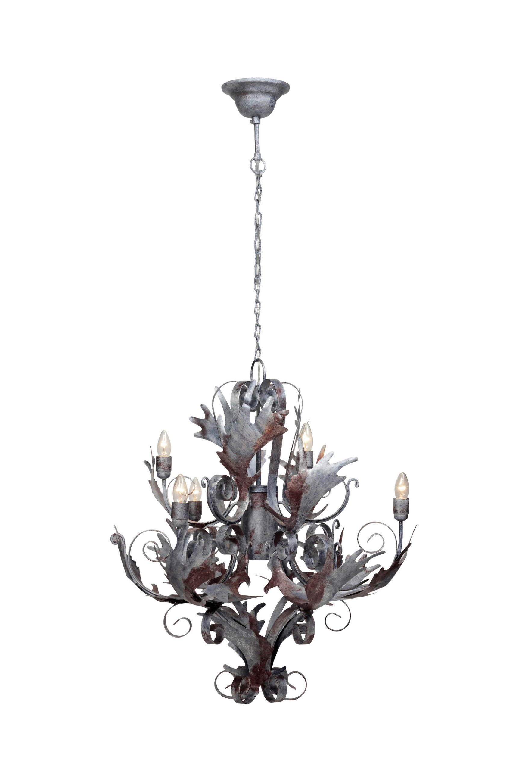 HÄNGLAMPA 71/71/81 cm - silver, Trend, metall (71/71/81cm) - Kayoom