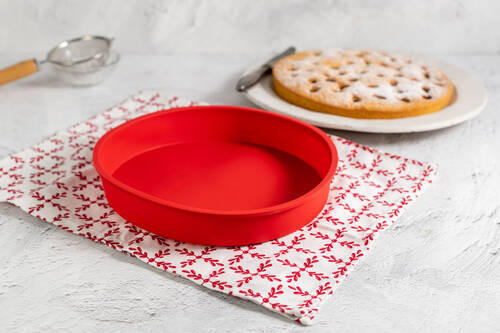 OBSTKUCHENFORM  - Rot, Basics, Kunststoff (26cm) - Dr.Oetker