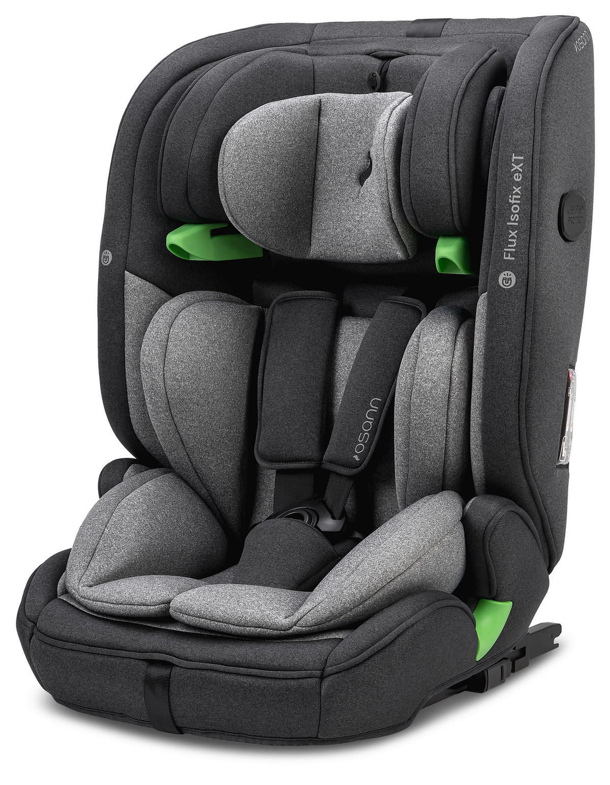 KINDERAUTOSITZ Flux Isofix eXT  - Schwarz/Grau, Basics, Kunststoff/Textil (44/61.5/47cm) - Osann
