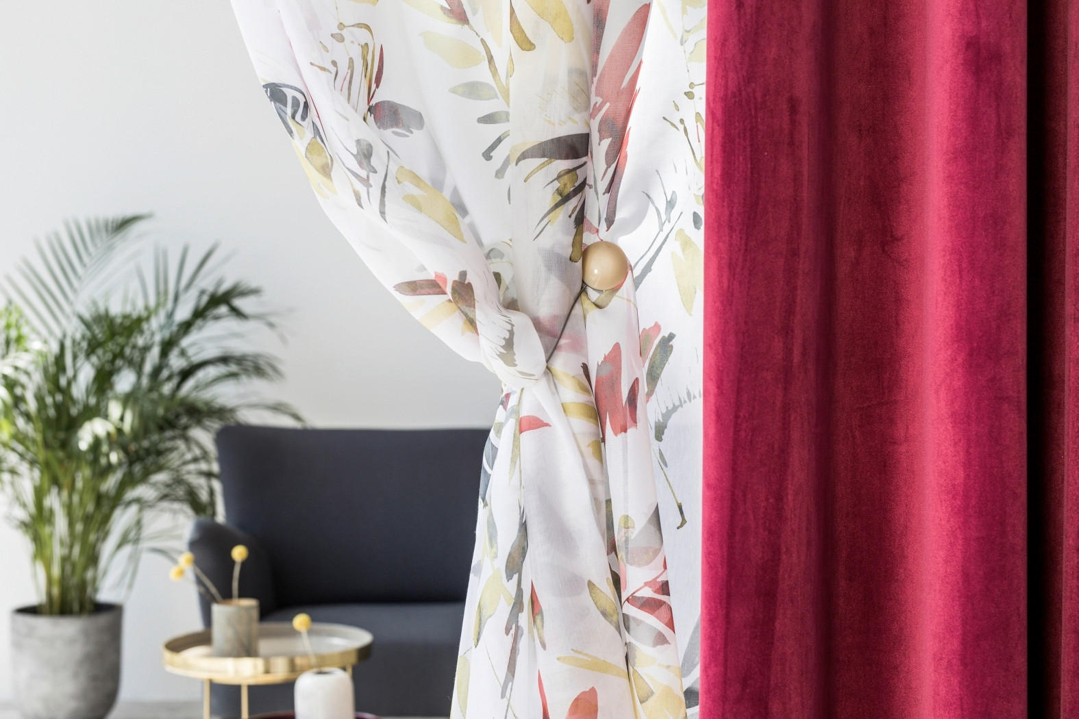 MAGNET PENTRU PRINDERE PERDEA  - bej, Basics, metal (1/4cm)