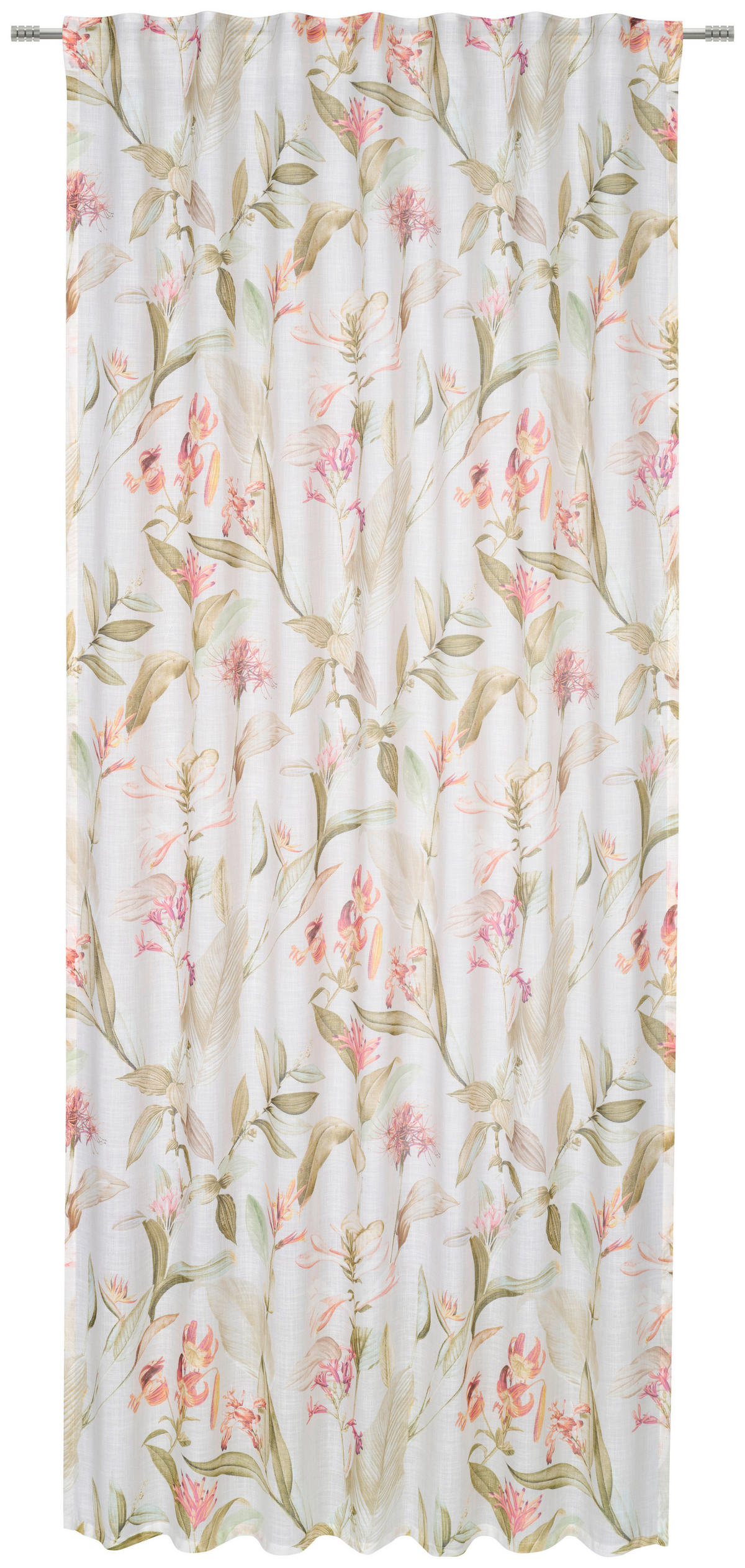 FERTIGVORHANG halbtransparent  - Grün, KONVENTIONELL, Textil (140/245cm) - Esposa