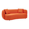 BIG SOFFA i orange  - orange/svart, Modern, textil/plast (235/72/110cm) - MID.YOU