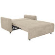 SCHLAFSOFA  in Chenille Beige  - Beige/Schwarz, KONVENTIONELL, Kunststoff/Textil (161/90/108cm) - Carryhome