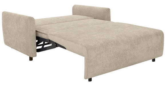 SCHLAFSOFA  in Chenille Beige  - Beige/Schwarz, KONVENTIONELL, Kunststoff/Textil (161/90/108cm) - Carryhome