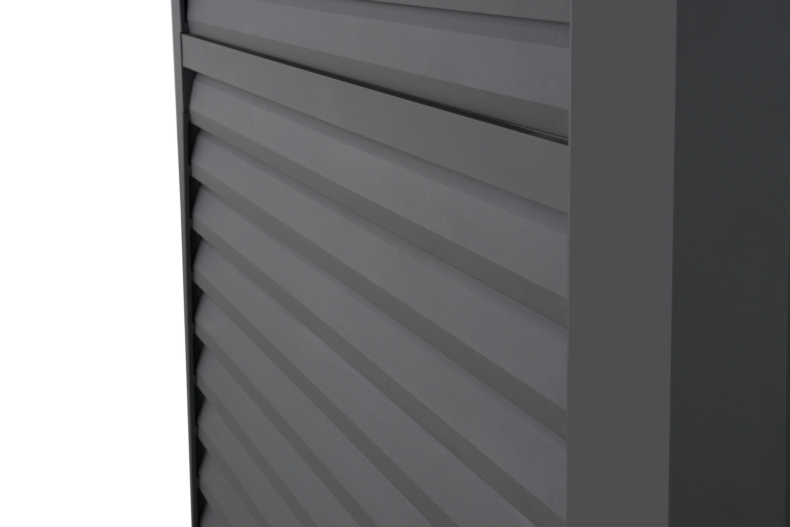 LAMELLENTEIL DELUXE/CLASSIC Aluminium - Anthrazit, MODERN, Metall (113/240/10cm) - Gardenson