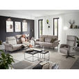 2-SITZER-SOFA in Lederlook Hellgrau  - Hellgrau/Schwarz, KONVENTIONELL, Textil/Metall (216/103/92cm) - Dieter Knoll