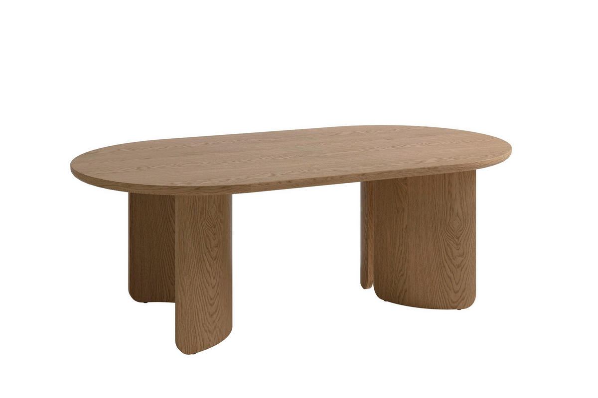 COUCHTISCH 110/60/41 cm Holzwerkstoff einfacher Aufbau, 2 in 1 Gestell  - Eichefarben, Modern, Holzwerkstoff (110/60/41cm) - MID.YOU