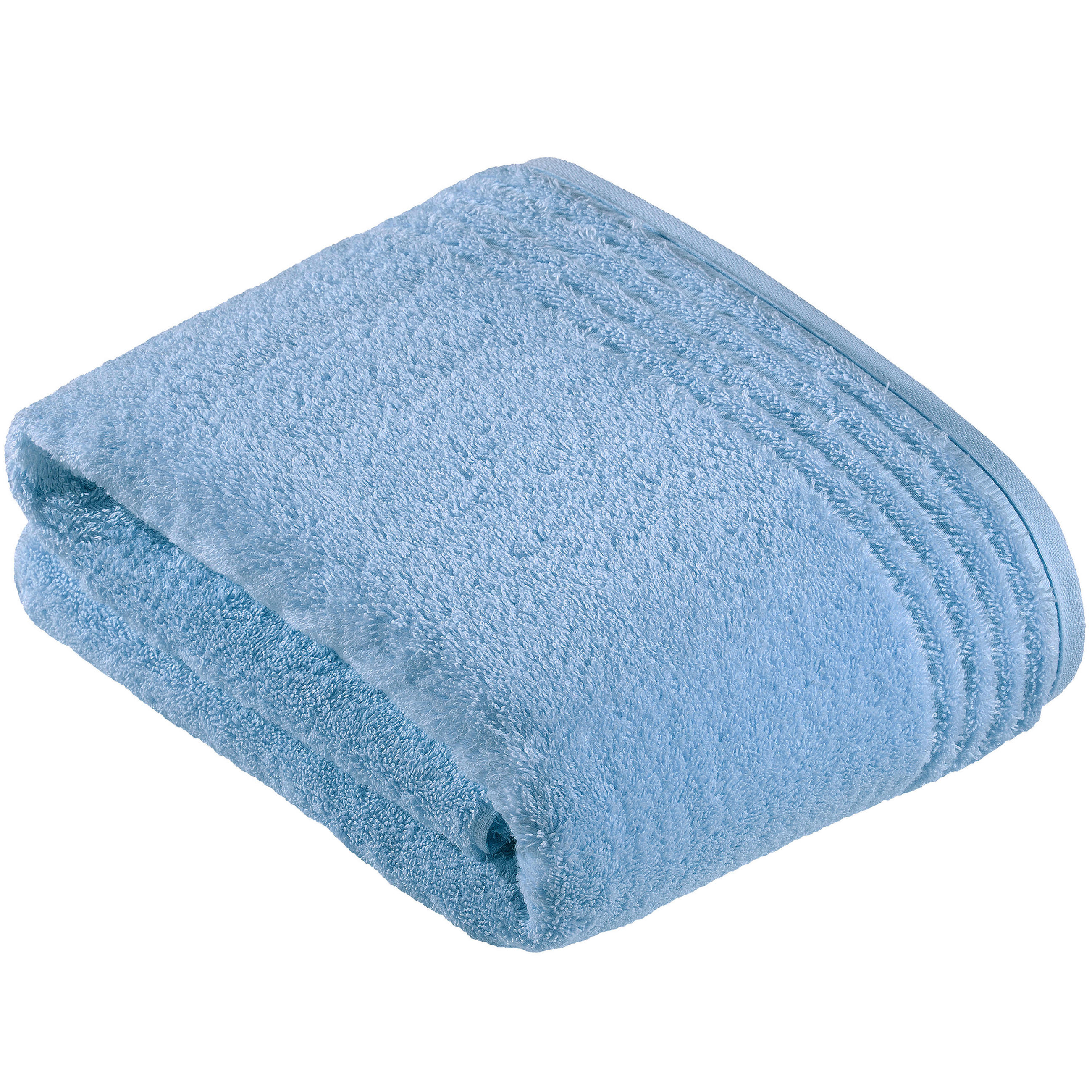 BADETUCH Vienna Style Supersoft Hellblau 100/150 cm  - Hellblau, Basics, Textil (100/150cm) - Vossen