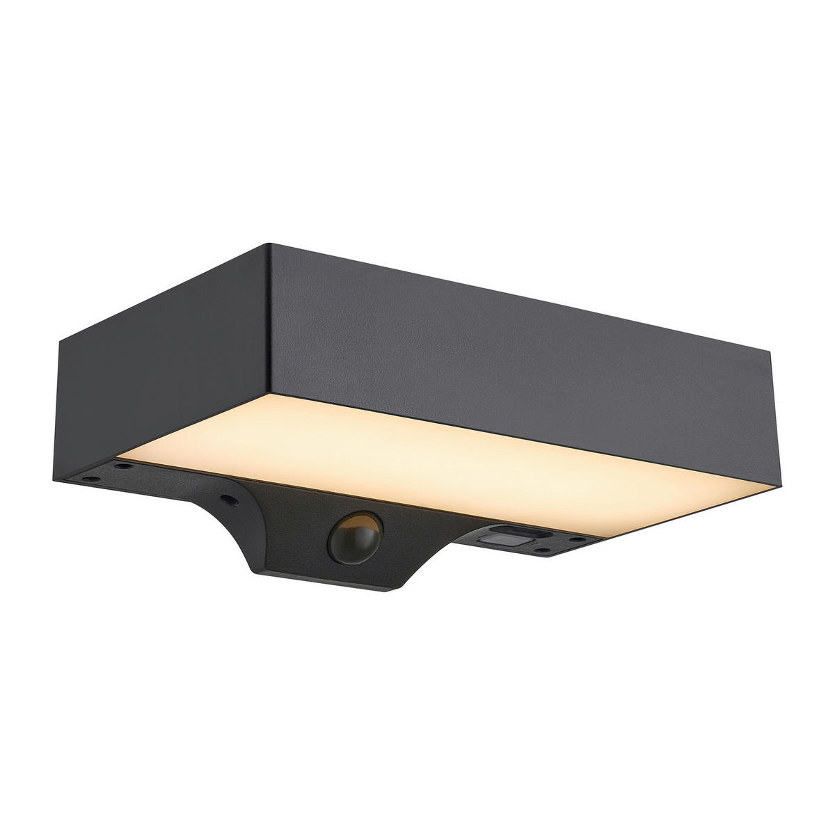 WANDLEUCHTE Monay 7.4/13.9/22 cm  - Schwarz, Design, Kunststoff (7.4/13.9/22cm) - Nordlux
