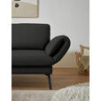 ECKSOFA  in Flachgewebe Anthrazit  175-224/255-365 cm  - Anthrazit/Schwarz, Design, Textil/Metall (175-224/255-365cm) - Dieter Knoll