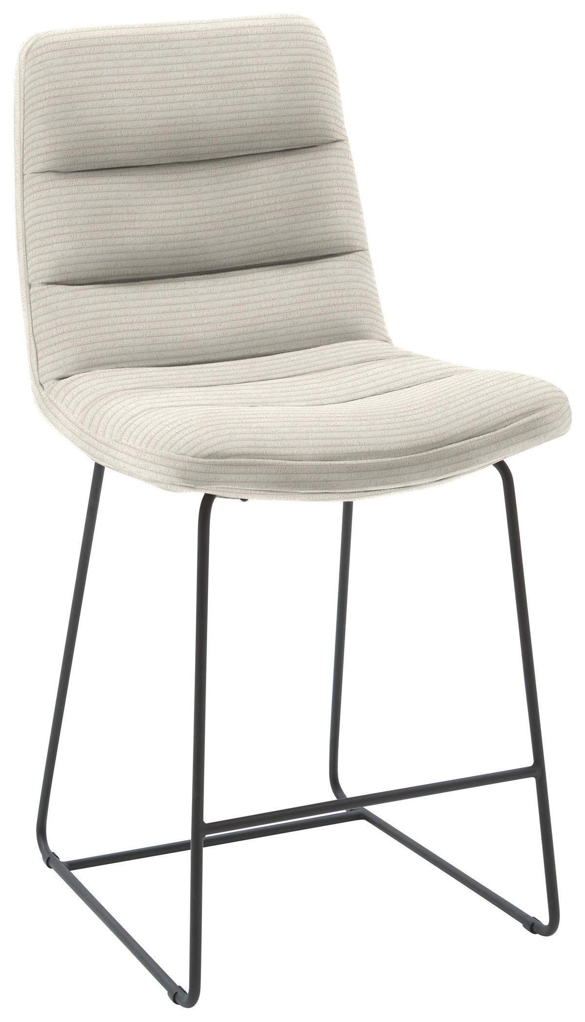 TRESENSTUHL in Textil Naturfarben  - Schwarz/Naturfarben, Design, Textil/Metall (52/106/66cm) - Dieter Knoll