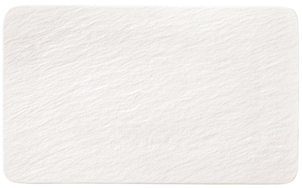 Villeroy & Boch Speiseteller Manufacture Rock Blanc Weiß 28x17 cm