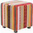 SITZWÜRFEL Flachgewebe Streifen Multicolor - Multicolor, Design, Textil (40/41/40cm) - KARE-Design