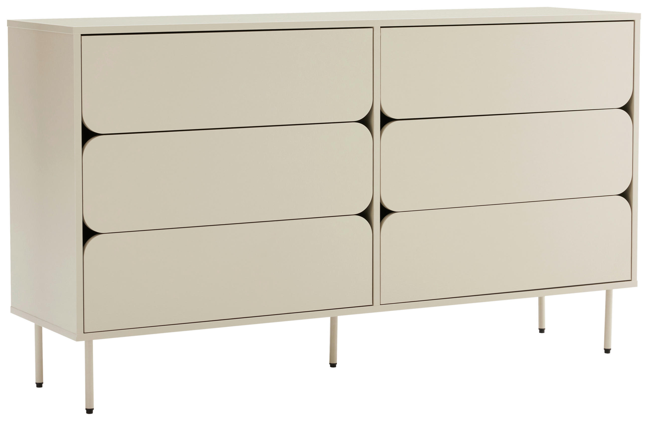 SIDEBOARD  in 150/85/40 cm  - Seidengrau, Design, Holzwerkstoff/Metall (150/85/40cm) - Xora