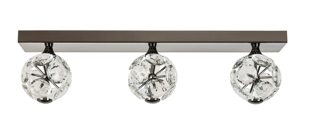 LED-TAKLAMPA 7,5 W  - kromfärg, Trend, metall/glas (76cm) - Ambiente