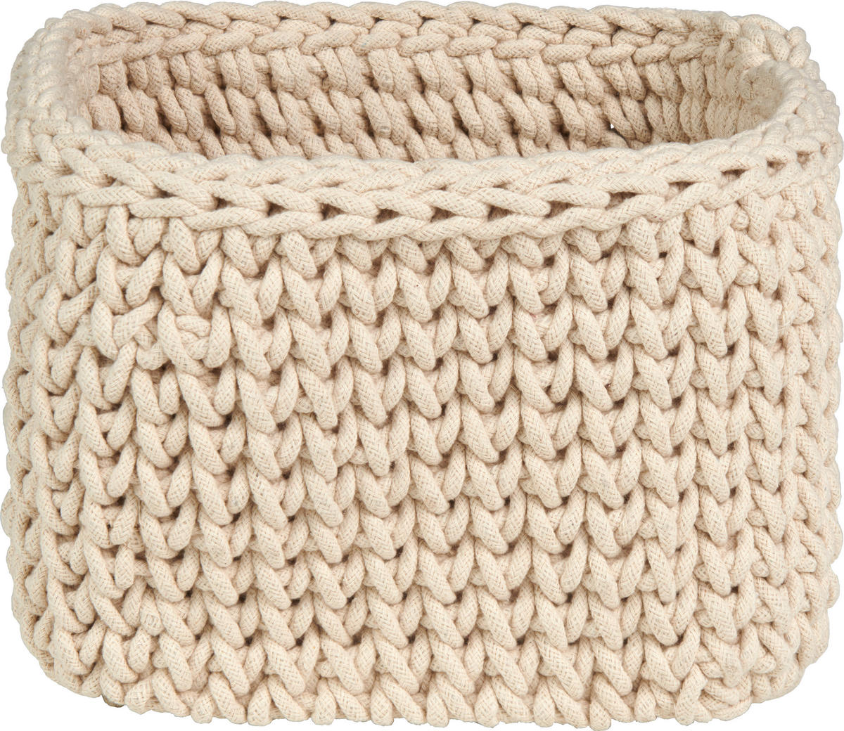 AUFBEWAHRUNGSKÖRBCHEN    24/18/24 cm  - Beige, Basics, Textil (24/18/24cm) - Patinio