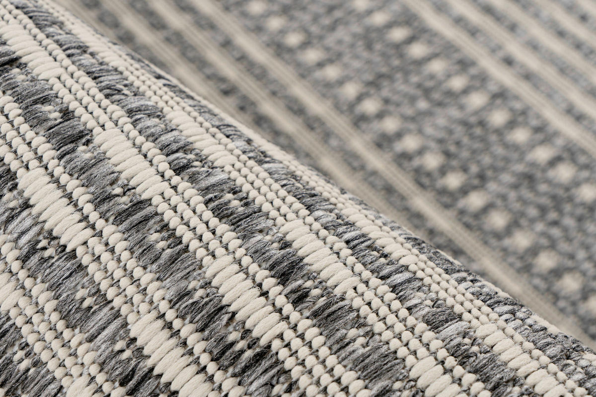 FLACHWEBETEPPICH 200/290 cm Silberfarben rechteckig  - Silberfarben, Basics, Textil (200/290cm) - Kayoom